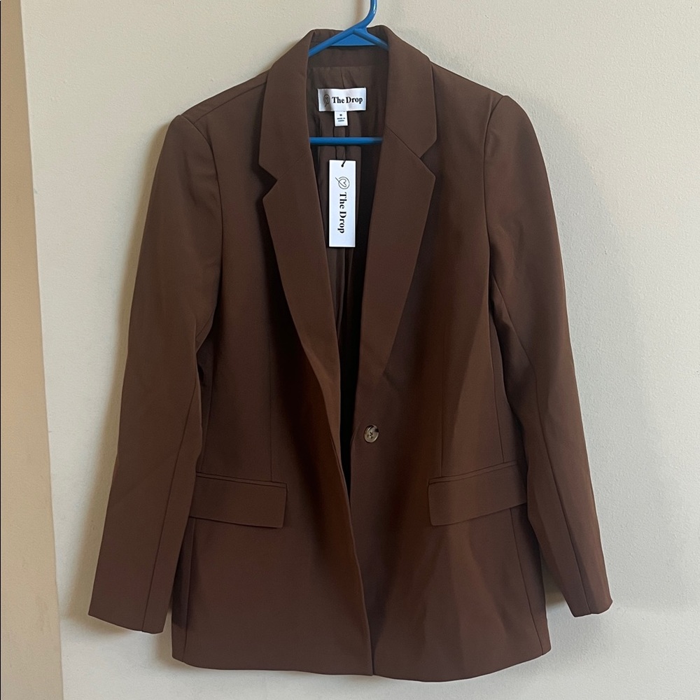 The Drop Women's Classic Brown Blazer